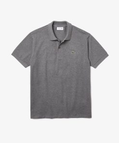 Lacoste Polos-Mens Classic Fit L.12.12 Heathered Polo-L1264-51-lacoste us 2