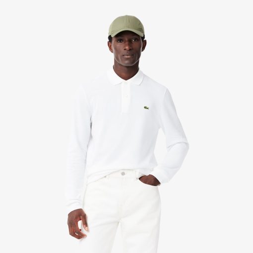 Lacoste Polos-Mens Classic Fit Long Sleeve L.12.12 Polo-L1312-51-lacoste factory outlet