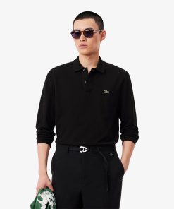 Lacoste Polos-Mens Classic Fit Long Sleeve L.12.12 Polo-L1312-51-lacost