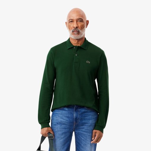 Lacoste Polos-Mens Classic Fit Long Sleeve L.12.12 Polo-L1312-51-la coste