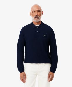 Lacoste Polos-Mens Classic Fit Long Sleeve L.12.12 Polo-L1312-51-lacoste factory outlet