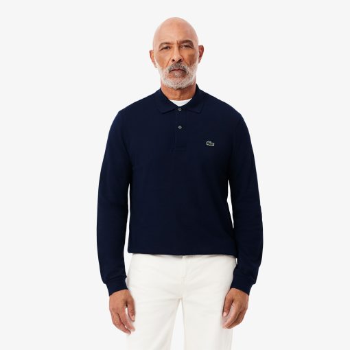 Lacoste Polos-Mens Classic Fit Long Sleeve L.12.12 Polo-L1312-51-lacoste factory outlet