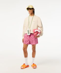 Lacoste Shorts & Swim-Men’s Printed Swim Trunks-MH5635-51-lacoste store near me 2