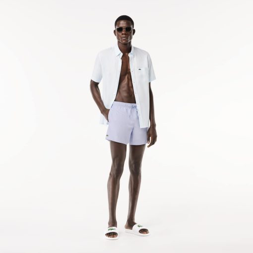 Lacoste Shorts & Swim-Mens Quick-Dry Swim Trunks-MH6270-51-lacoste store - Image 2