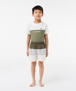 Lacoste Swim-Kids Colorblock Swim Trunks-MJ7323-51-locoste