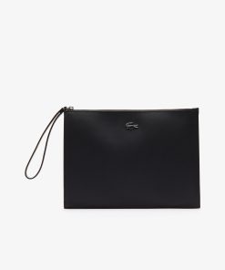 Lacoste Bags-Womens Anna Piqué Canvas Pouch-NF2791AA-lacoste factory outlet