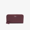 Lacoste Small Leather Goods-Womens Large Zipped Monogram Billfold-NF3958DG-la coste 4