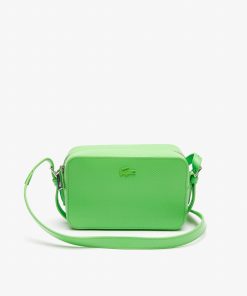 Lacoste Crossbody-Womens Chantaco Piqué Leather Shoulder Bag-NF3879KL-locoste