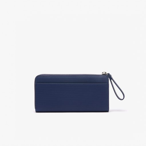 Lacoste Small Leather Goods-Womens Daily Lifestyle Zipped Billfold-NF4374DB-lacoste usa - Image 2