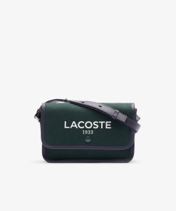 Lacoste Bags-Womens Heritage Canvas Flap Close Satchel-NF4507TD-lacosta