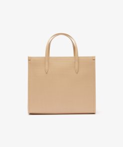 Lacoste Women-Womens Small Chantaco Leather Tote-NF4623KL-lacosta 2