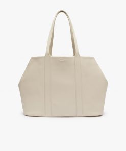 Lacoste Bags & Leather Goods-Womens XXL City Court Grain Leather Tote–lacoste store