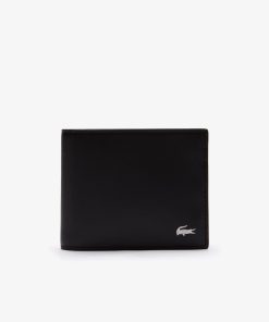 Lacoste Bags-Mens Embossed Leather Fitzgerald Billfold-NH1115FG-la coste