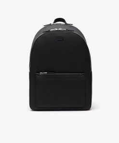 Lacoste Bags-Mens Chantaco Piqué Leather Backpack-NH3269CE-lacoste outlet