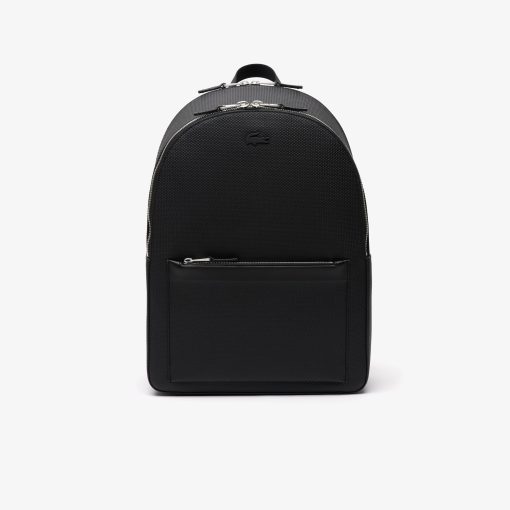 Lacoste Bags-Mens Chantaco Piqué Leather Backpack-NH3269CE-lacoste outlet