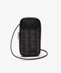 Lacoste Small Leather Goods-Men’s The Blend Monogram Print Smartphone Holder-NH4135LX-lacoste near me