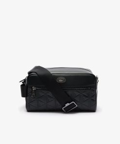 Lacoste Bags-Mens Monogram Pouch with Strap-NH4398MR-lacoste factory outlet