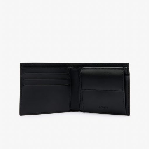 Lacoste Bags-Mens Medium Monogram Leather Billfold-NH4400MR-lacoste store near me - Image 2