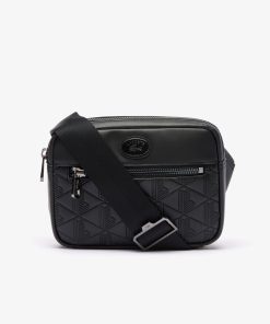 Lacoste Bags-Mens Monogram Reporter Bag-NH4401MR-la coste