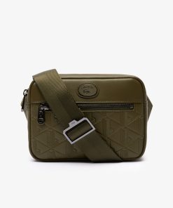 Lacoste Bags-Mens Monogram Reporter Bag-NH4401MR-lacoste factory outlet