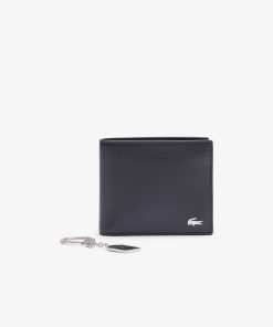 Lacoste Small Leather Goods-Mens FG Billfold and Keychain Gift Set-NH4480FG-lacoste france