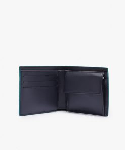 Lacoste Small Leather Goods-Mens Medium FG Leather Billfold-NH4573FW-lacoste factory outlet 2