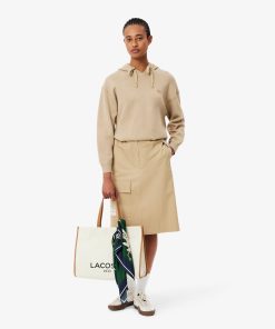 Lacoste Bags-Unisex Large Heritage Canvas Tote-NU4342TD-la coste 2