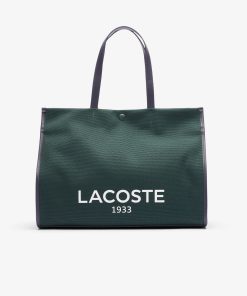 Lacoste Bags-Unisex Large Heritage Canvas Tote-NU4342TD-lacoste outlet