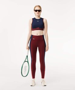 Lacoste Pants & Leggings-Womens Stretch Sport Leggings with Pockets-OF1019-51-lacoste france 2