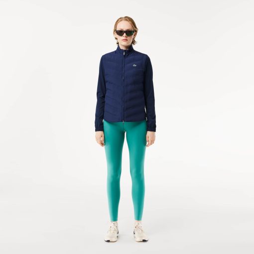 Lacoste Pants & Leggings-Womens Mini Pocket Printed Sport Leggings-OF3123-51-lacoste store - Image 2