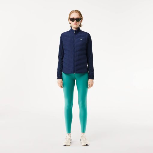 Lacoste Pants & Leggings-Womens Mini Pocket Printed Sport Leggings-OF3123-51-lacoste factory outlet - Image 2