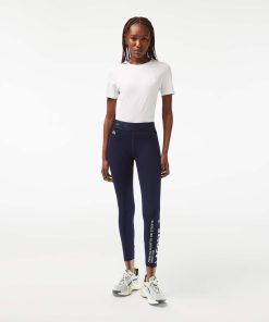 Lacoste Pants & Leggings-Women’s SPORT 7/8 Length Recycled Polyester Leggings-OF4908-51-lacosta