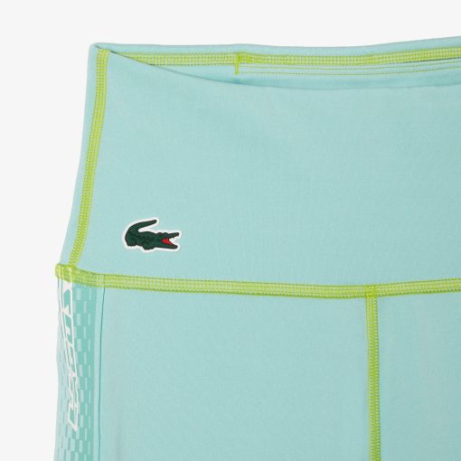 Lacoste Pants & Leggings-Women’s SPORT Logo Stripe Ultra-Dry Leggings-OF4909-51-lacosta - Image 2