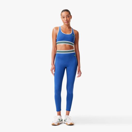 Lacoste Pants & Leggings-Womens Lacoste x Bandier All Motion Striped Leggings-OF8956-51-lacoste near me