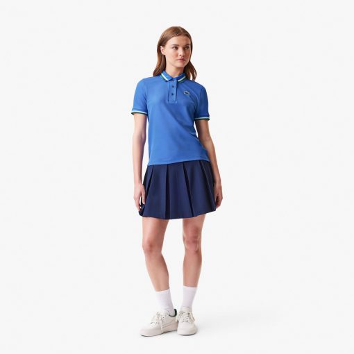 Lacoste Polos-Womens UV Protect Stripe Collar Tennis Polo-PF0965-51-lacost - Image 2