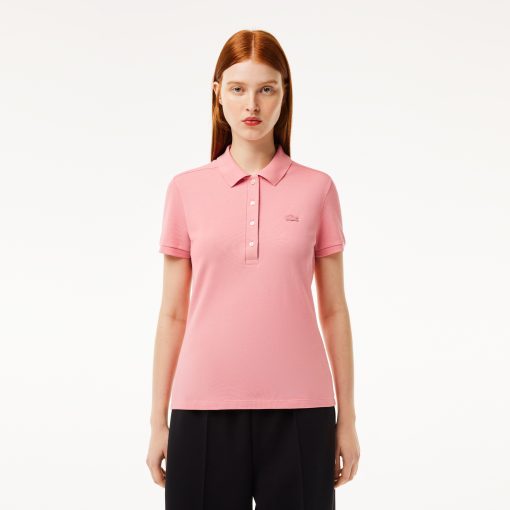 Lacoste Polos-Womens L.12.D Slim Fit Stretch Mini Piqué Polo-PF5462-51-locoste