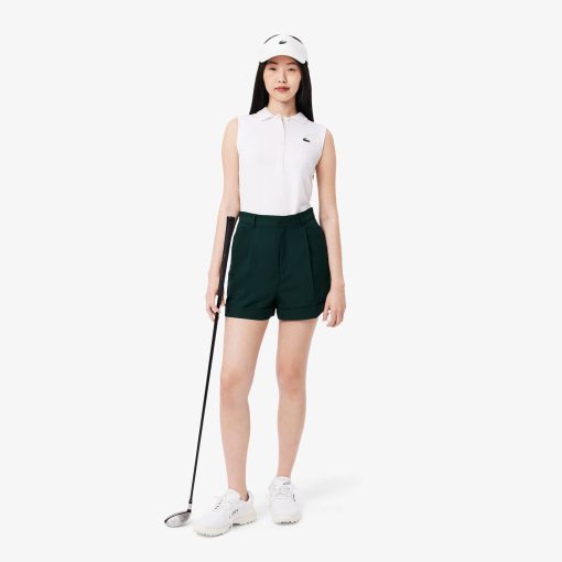 Lacoste Polos-Womens Slim Fit UV Protect Stretch Golf Polo-PF7414-51-lacoste france - Image 2