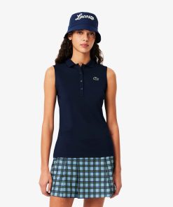 Lacoste Polos-Womens Slim Fit UV Protect Stretch Golf Polo-PF7414-51-la coste