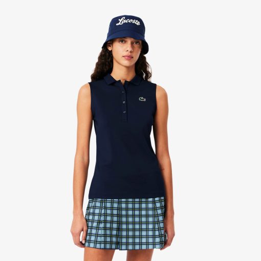 Lacoste Polos-Womens Slim Fit UV Protect Stretch Golf Polo-PF7414-51-la coste