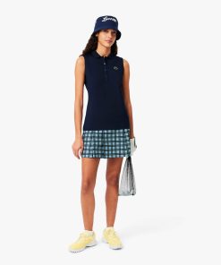 Lacoste Polos-Womens Slim Fit UV Protect Stretch Golf Polo-PF7414-51-la coste 2