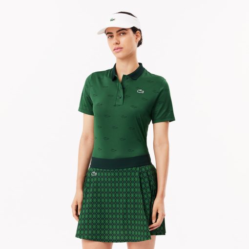 Lacoste Polos-Womens Regular Fit UV Protect Golf Polo-PF7453-51-lacoste store near me