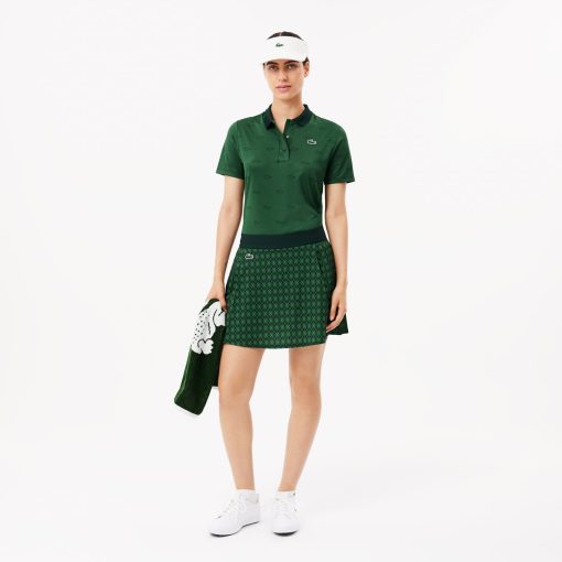 Lacoste Polos-Womens Regular Fit UV Protect Golf Polo-PF7453-51-lacoste store near me - Image 2