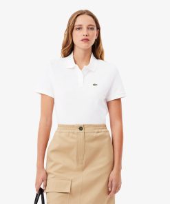 Lacoste Polos-Womens Regular Fit Supple Petit Piqué Polo-PF7839-51-lacoste outlet