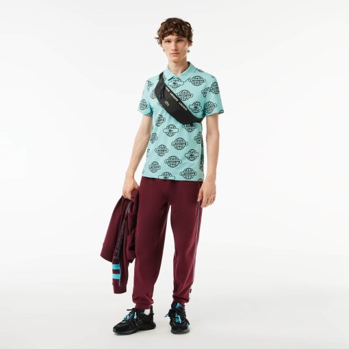 Lacoste Polos-Mens Globe Print Lacoste Movement Polo-PH1175-51-lacoste factory outlet - Image 2