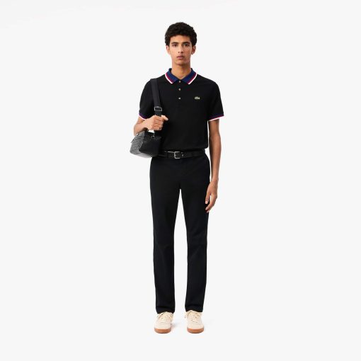 Lacoste Polos-Mens Regular Fit Stretch Mini Piqué Polo-PH3461-51-locoste - Image 2