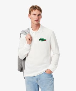 Lacoste Polos-Mens Classic Fit Long Sleeve L.12.12 Polo-PH3597-51-lacoste near me