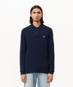 Lacoste Polos-Mens Slim Fit L.12.12 Long Sleeve Polo-PH4013-51-lacoste usa