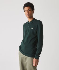 Lacoste Polos-Mens Slim Fit L.12.12 Long Sleeve Polo-PH4013-51-lacoste outlet