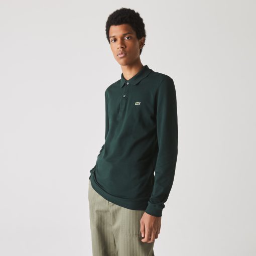 Lacoste Polos-Mens Slim Fit L.12.12 Long Sleeve Polo-PH4013-51-lacoste outlet