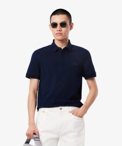 Lacoste Polos-Mens Regular Fit Paris Stretch Piqué Polo-PH5522-51-la coste